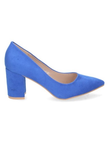 Zapato salón tacón mujer martina azul