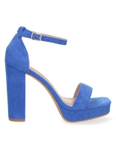 Sandalia plataforma vestir fiesta mujer alma azul