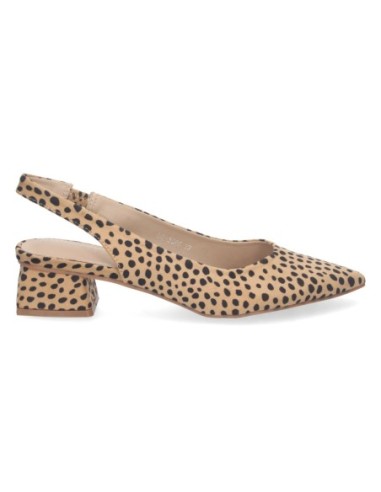 Zapato vestir tacón bajo mujer carla leopardo