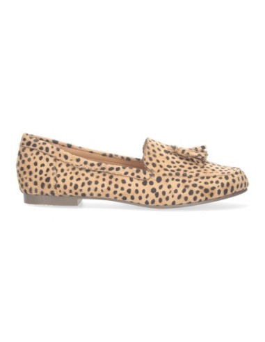 Zapato mocasín plano mujer bernadette leopardo