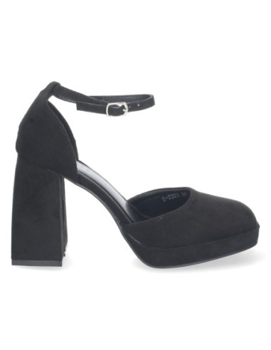 Zapato tacón alto plataforma mujer larisa negro